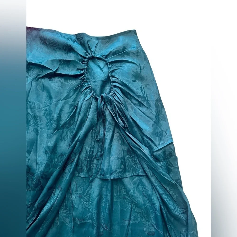 NWT Band of the Free Celine Multi Layered Midi Skirt - Womens Size Medium - Teal